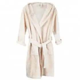 Halat de Baie Frotir din Bambus pentru Copii 8-10 ani Frosted Almond