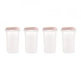 Set 4 recipiente gradate Miniland Terra Blush 330 ml