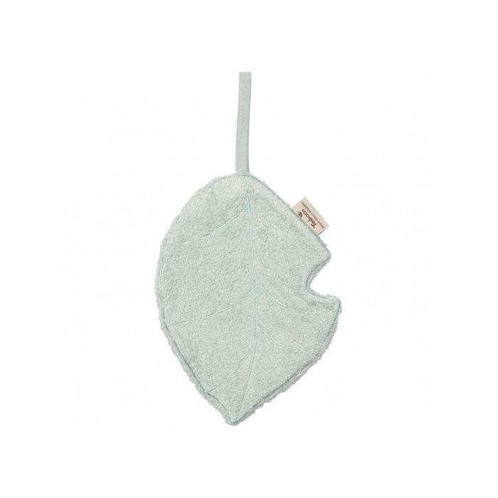 Textil din bambus pentru dentitie cu agatatoare suzeta Frunza Sea Blue 11245 TM-TUT02-529