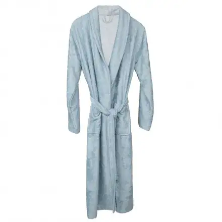 Halat de Baie Frotir din Bambus pentru Adulti S Sea Blue Bleu