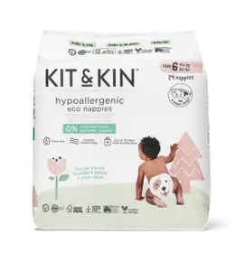 Scutece Hipoalergenice Eco Kit&Kin, Marimea 6, 14 kg+, 24 buc