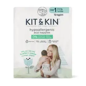 Scutece Hipoalergenice Eco Kit&Kin, Marimea 1, 2-5 kg, 10 buc