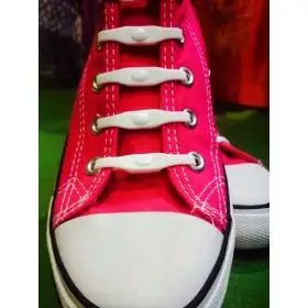 Sireturi Elastice Albe 14 buc