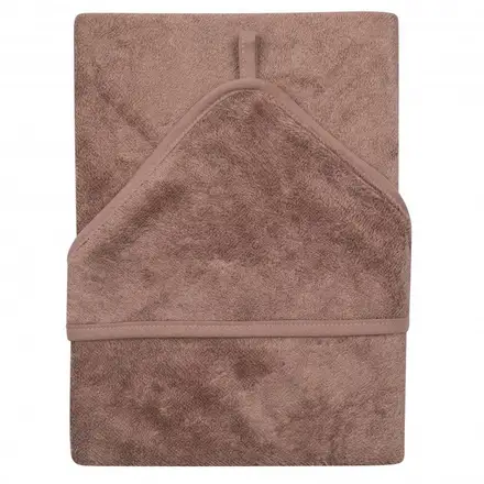 Prosop cu Gluga pentru Copii din Bambus Mellow Mauve Multicolor