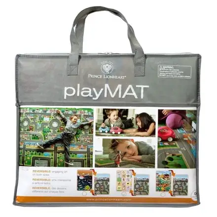 Covoras de Joaca cu Doua Fete pentru Copii Prince Lionheart City / Dinosaur Multicolor