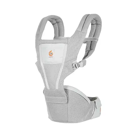 Marsupiu Alta Hip Ergobaby, 4 luni - 4 ani , 5.5-20.4 kg, Pearl Grey Gri