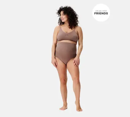 Chilot fara cusaturi pentru maternitate Noppies Nisa Sensil Breeze Deep Taupe XL/XXL Lola&Lykke Maro