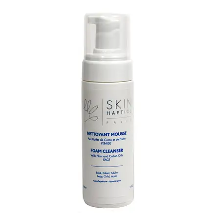 Spuma demachianta Skinhaptics, imbogatita cu ulei de seminte de bumbac și prune, lasa pielea perfect curata si moale, 150 ml 