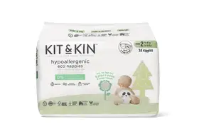 Scutece Hipoalergenice Eco Kit&Kin, Marimea 2, 4-8 kg , 38 buc
