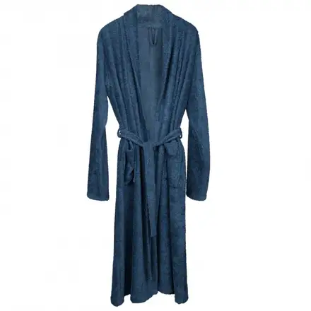 Halat de Baie Frotir din Bambus pentru Adulti XL Bleumarin Bleumarin