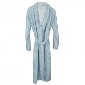 Halat de Baie Frotir din Bambus pentru Adulti M Sea Blue