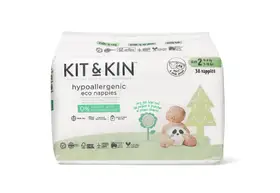 Scutece Hipoalergenice Eco Kit&Kin, Marimea 2, 4-8 kg , 38 buc