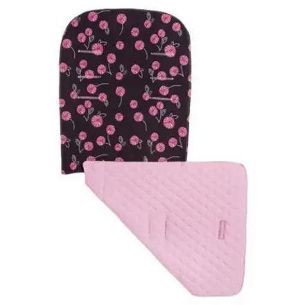 Asternut Reversibil pentru Carucior Dandelion Coffee/Powder Pink Roz