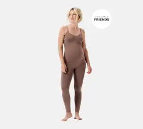 Colanti fara cusaturi pentru gravide Cara Sensil Breeze Deep Taupe M/L Lola&Lykke