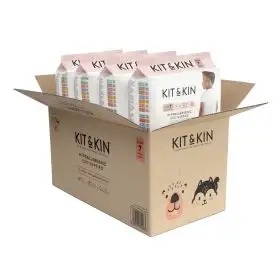 Scutece Hipoalergenice Eco Kit&Kin, Marimea 7, 17kg+, 88 buc