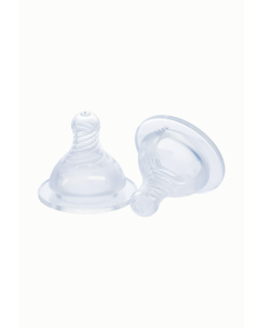Tetina cu Flux Natural Lola&Lykke 6 luni+ (2buc) Transparent