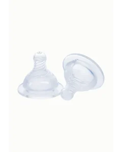 Tetina cu Flux Natural Lola&Lykke 6 luni+ (2buc) Transparent