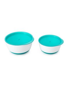 Set 2 Boluri Alimentare cu Capac Teal 200 & 360 ml Teal