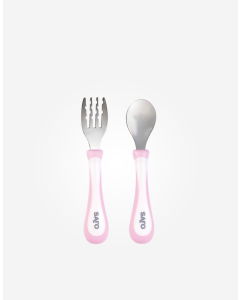 Set Lingurita Ergonomica Somon Roz