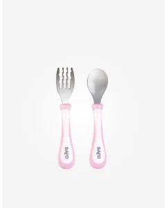 Set Lingurita Ergonomica Somon Roz