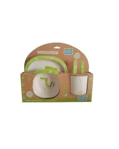 Set Alimentatie Crazy Animals Crocodil 5 piese Verde