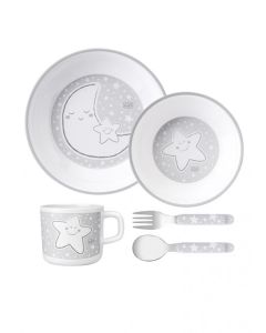 Set de Masa 5 Piese Stars Alb