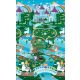 Covoras de Joaca cu Doua Fete pentru Copii Prince Lionheart City / Fantasyland 