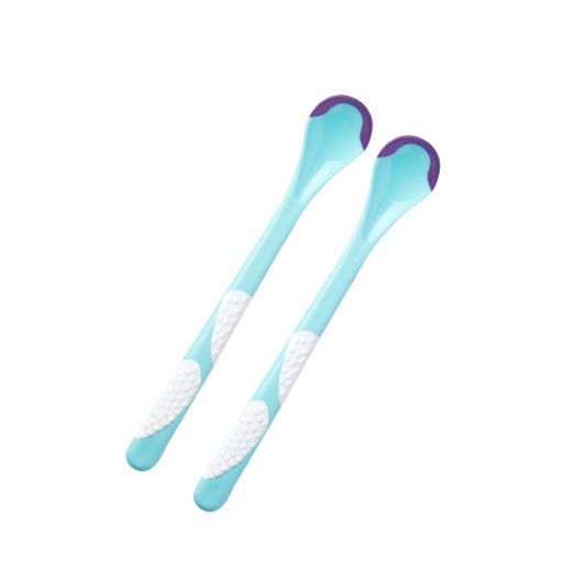 Set 2 Lingurite Termice cu Cupa Moale Turcoaz Turcoaz