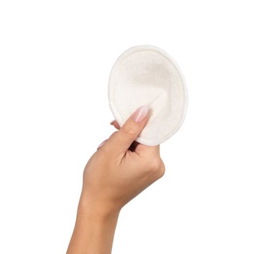 Set 8 protectii pentru san refolosibile, din bambus, WonderMom Alb
