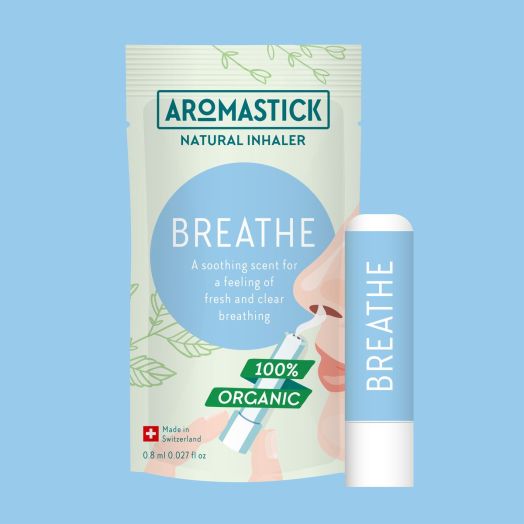  7640150980017 Inhalator nazal bio Aromastick Breathe AROMASTICK Bleu