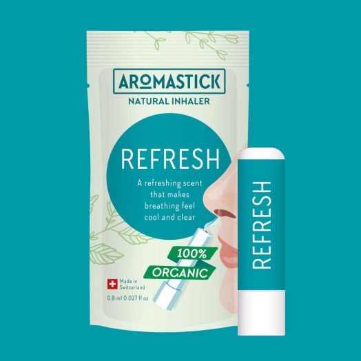 Inhalator nazal bio Aromastick Refresh Turcoaz