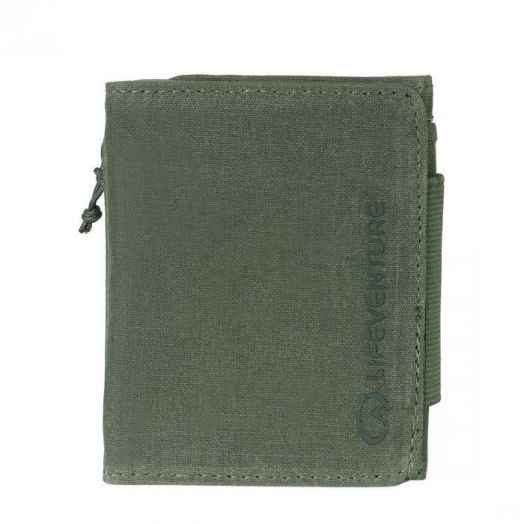  68283 Portofel Compact Tri-fold cu Protectie RFID Olive Lifeventure Kaki