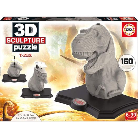 Puzzle T-REX 3D Multicolor