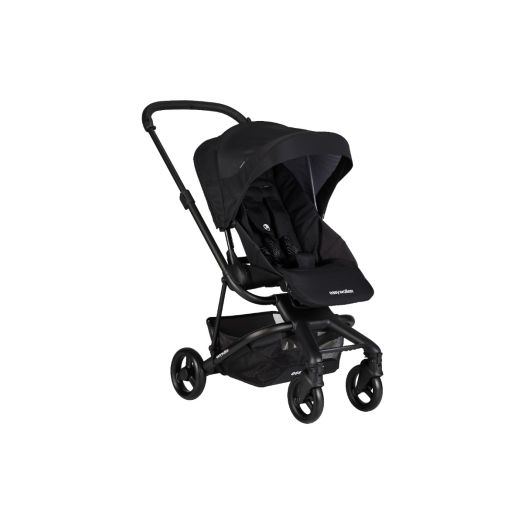 Carucior Charley Night Black Roti Negre Negru