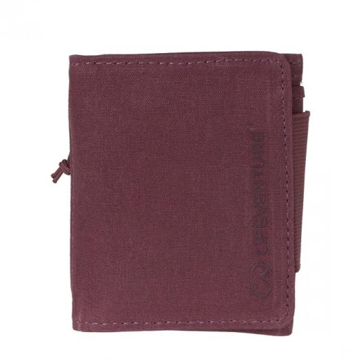 Portofel Compact Tri-fold cu Protectie RFID Grena Mov