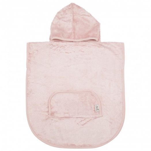 Poncho Copii din Bambus Misty Rose Roz