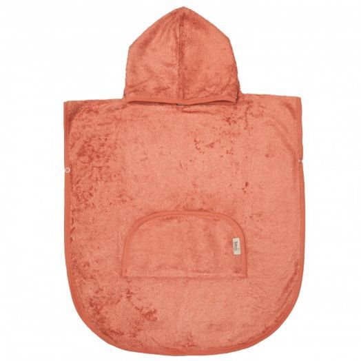 Poncho Copii din Bambus Apricot Blush Portocaliu