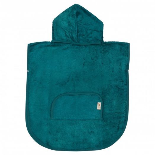 Poncho Copii din Bambus Deep Lake Albastru