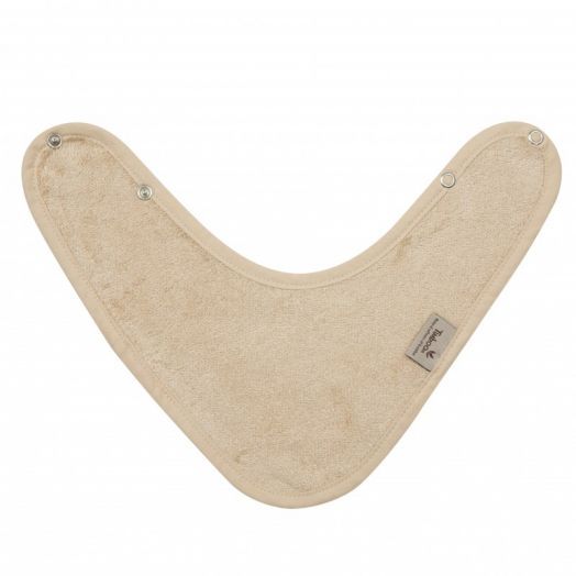 Baveta Textila Tip Bandana din Bambus Frosted Almond Crem