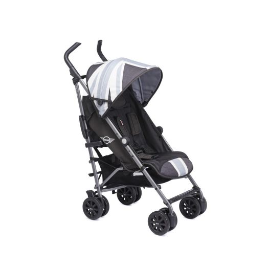 Carucior MINI Buggy+ Union Jack B&W RESIGILAT Gri inchis