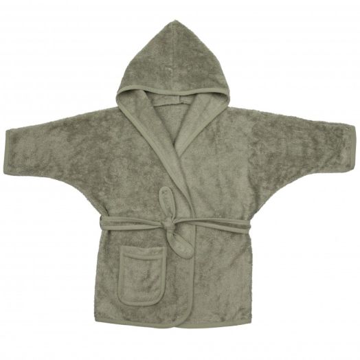 Halat de Baie Frotir din Bambus pentru Copii 2-4 ani Whisper Green Verde