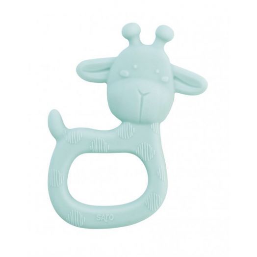 Jucarie Gingivala Silicon 'Petrecerea Girafei' Mint Verde