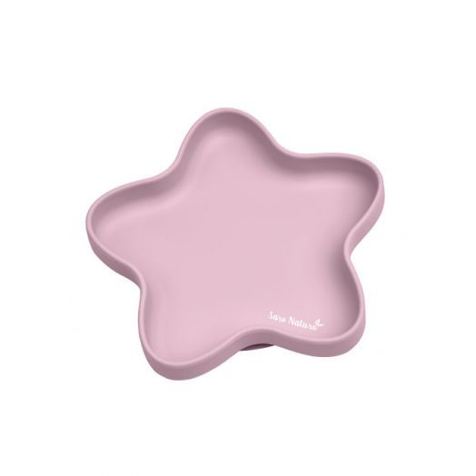 Farfurie Silicon Stea Roz Roz