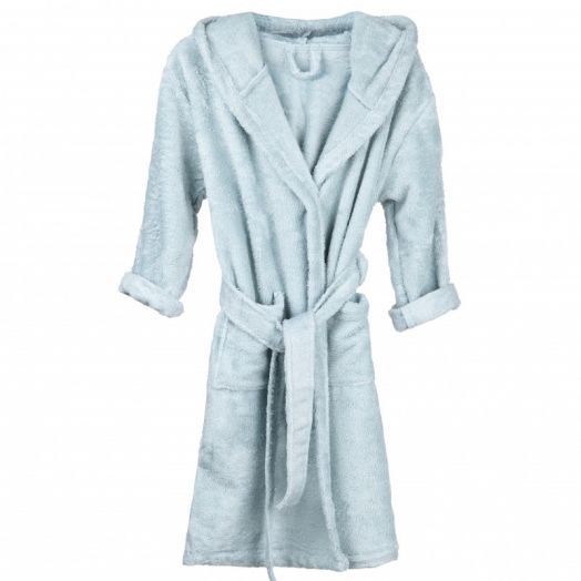 Halat de Baie Frotir din Bambus pentru Copii 8-10 ani Sea Blue Albastru