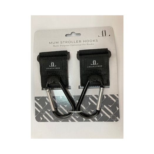 Set Accesorii de Fixare a Gentii pe Cadrul Caruciorului Lola&Lykke Negru
