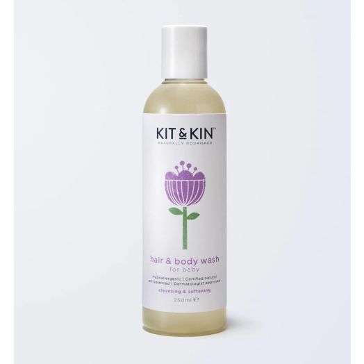 Sampon si gel de dus pentru copii Kit&Kin 250ml 