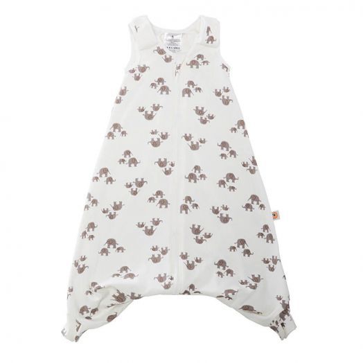 Sac de Dormit 2 in 1 Elefant 18-36 luni, 2.5 TOG Alb