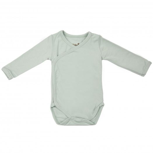Body cu Maneca Lunga, din Bambus Sea Blue 50-56 Verde deschis