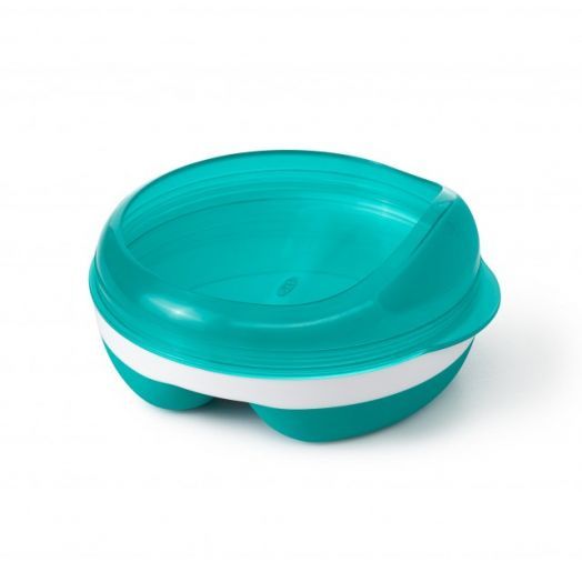 Farfurie Divizata cu Capac Teal Teal
