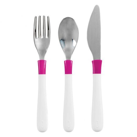 Set 3 Tacamuri Mari pentru Copii Roz Roz